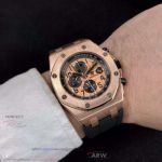 Perfect Replica Audemars Piguet Royal Oak Offshore Rose Gold Case Chronograph 42mm Watch